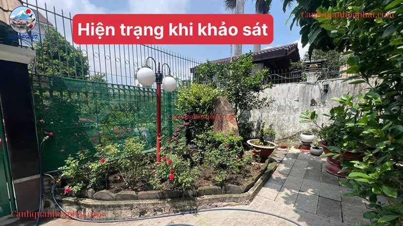 khảo sát công trình khu tiểu cảnh 