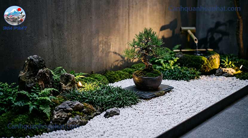 phong cách tiểu cảnh đơn giản