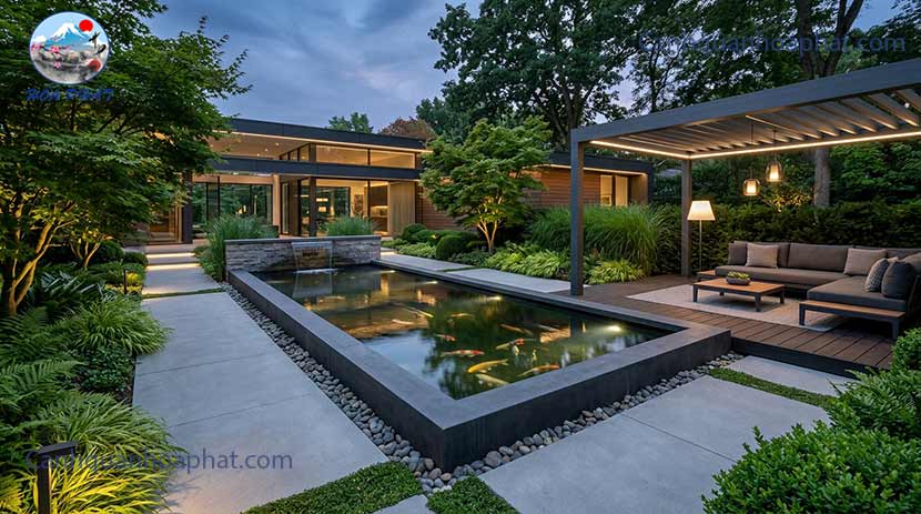 mẫu sân vườn cho nhà phố