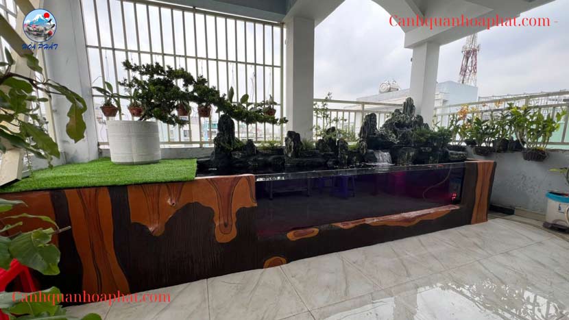 ngâm nước chờ ngày thả cá - cảnh quan hòa phát