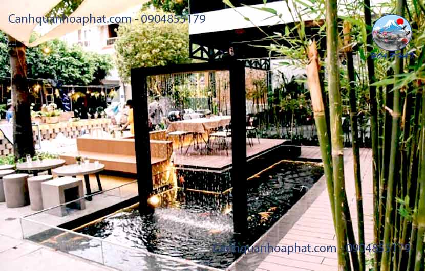 mẫu sân vườn cho quán cà phê