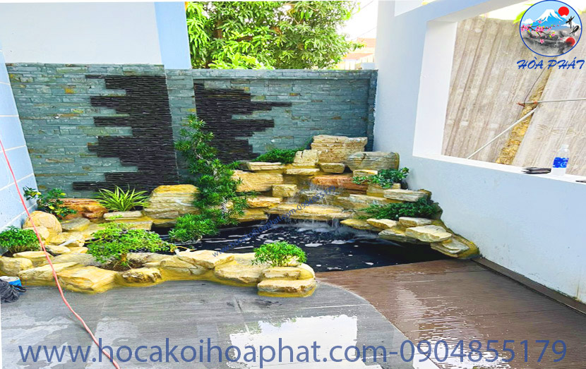thi công hồ cá koi quận 9 - hòa phát