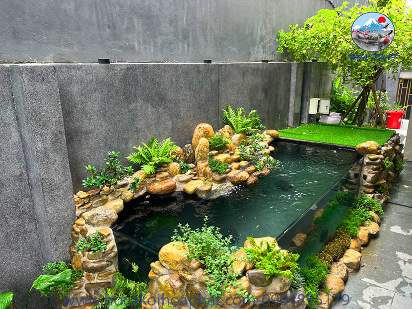 hồ cá koi bằng kính tại quận 2