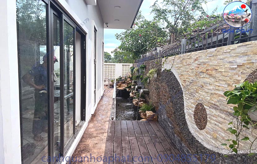 thử nước và trang trí tiểu cảnh