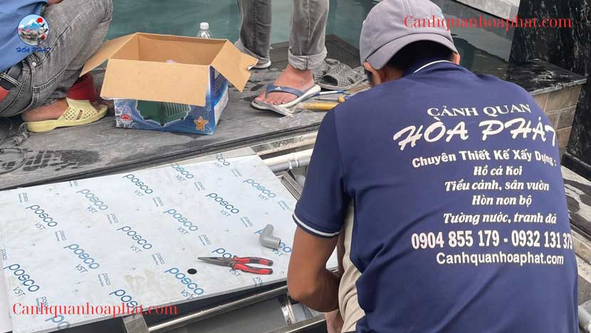 lắp hệ thống lọc cảnh quan hòa phát