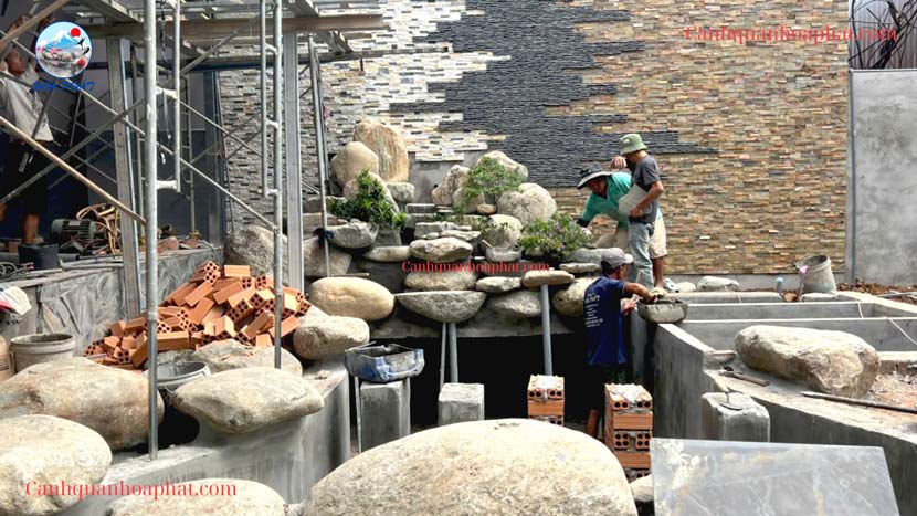 tạo thêm hình cho thác nước hài hòa 