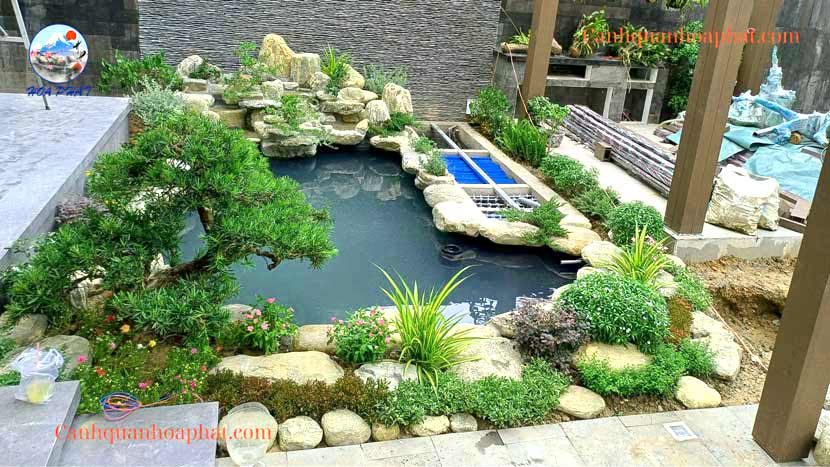 Công trình cải tạo sân vườn thực tế của Cảnh Quan Hòa Phát