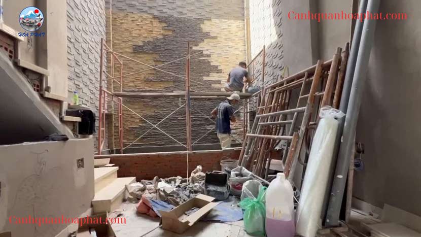 thi công tiểu cảnh mini tại tân phú cảnh quan hòa phát