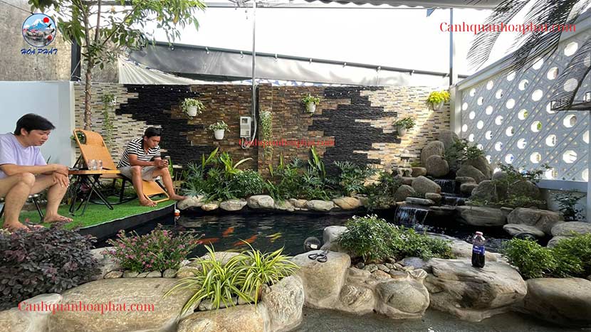 hồ cá koi hòa phát
