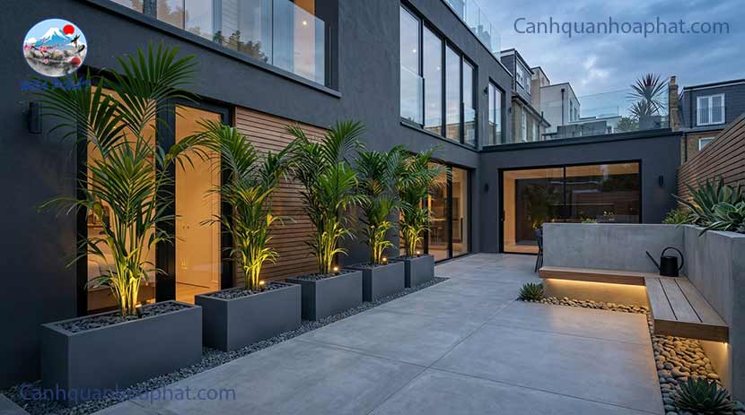 tiểu cảnh nhà phố hiện đại
