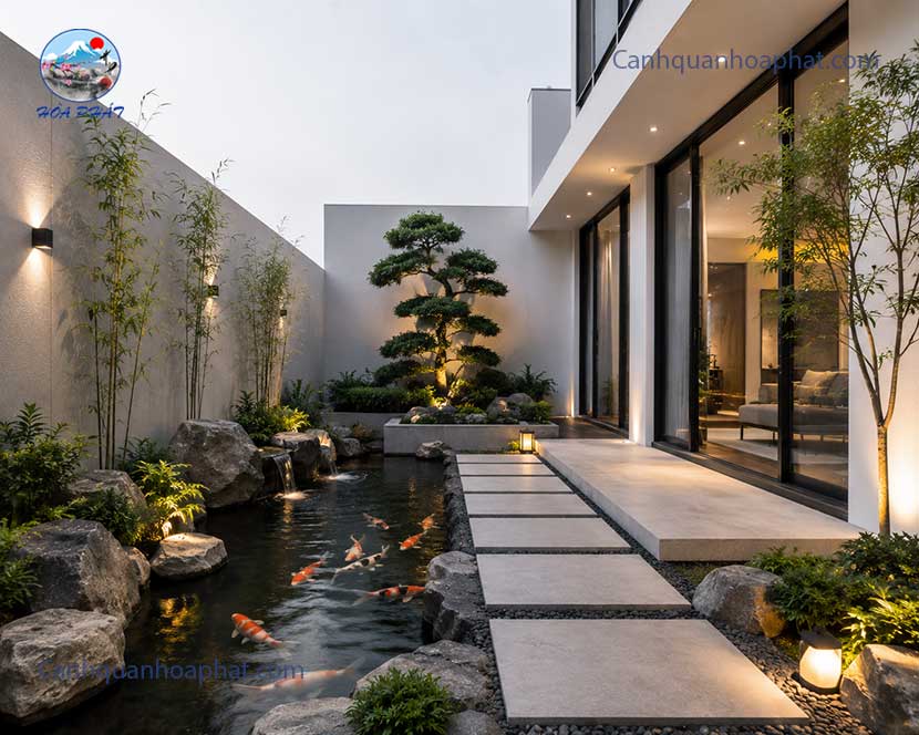 mẫu 3d hồ koi
