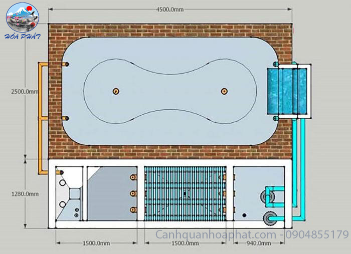 Cách Bố Trí Hút Đáy Hồ Koi Chuẩn Kỹ Thuật