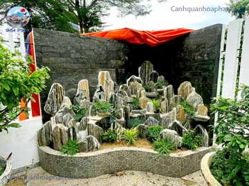 Hòn non bộ khô bằng đá Tuyết Sơn