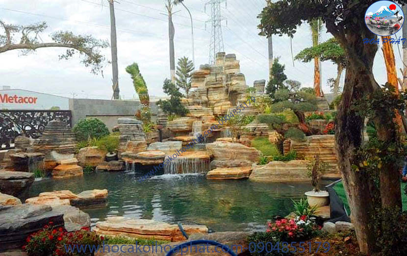 So sánh đá san hô & đá Cổ Thạch trong hồ cá Koi