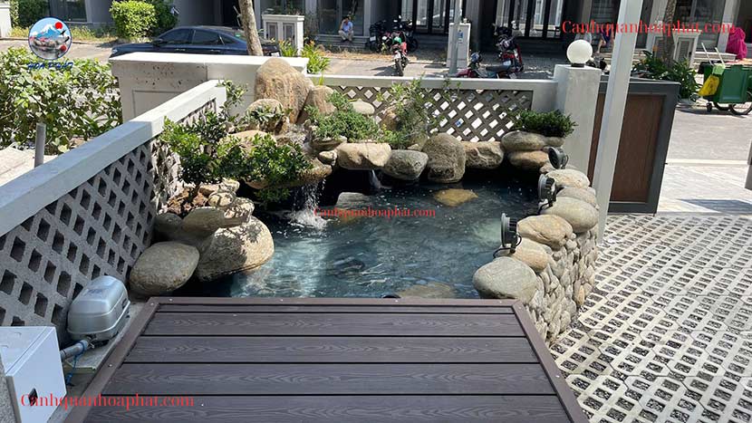 Thi công hồ cá Koi Mini tại quận 7 | Hòa Phát