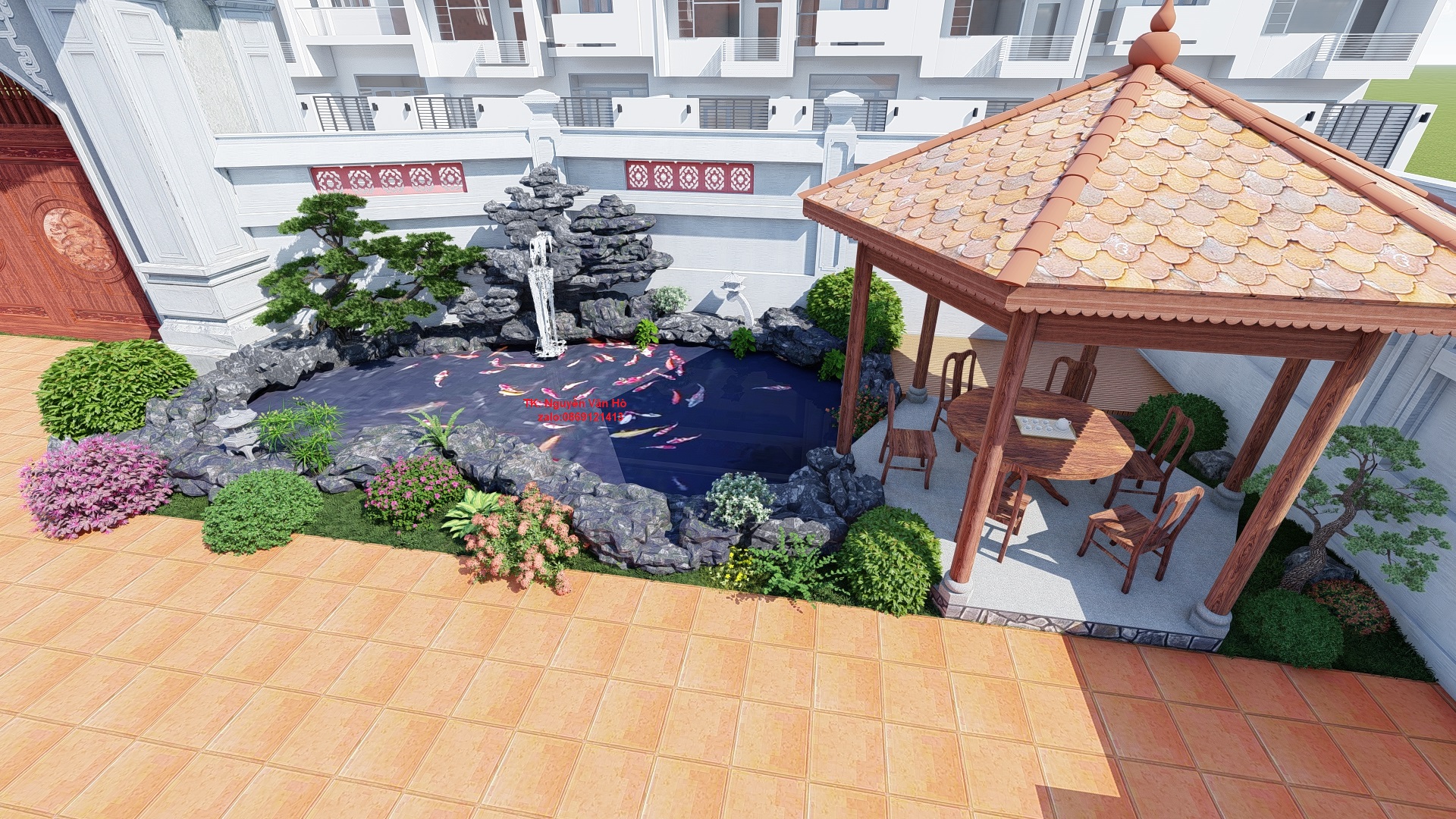 Thiết Kế Hồ Cá Koi 3D: Công Nghệ Hiện Đại Cho Không Gian Sang Trọng