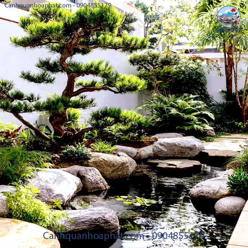 Ý Tưởng Tiểu Cảnh Hồ Cá Koi Mini Trong Sân Vườn | Cảnh Quan Hòa Phát